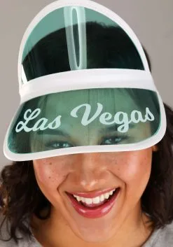Las Vegas Green Costume Visor -Halloween Costumes Outlet Store las vegas green visor alt 1