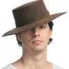 Faux Leather Spanish Hat