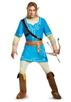 Legend Of Zelda Deluxe Link Breath Of The Wild Men's Costume