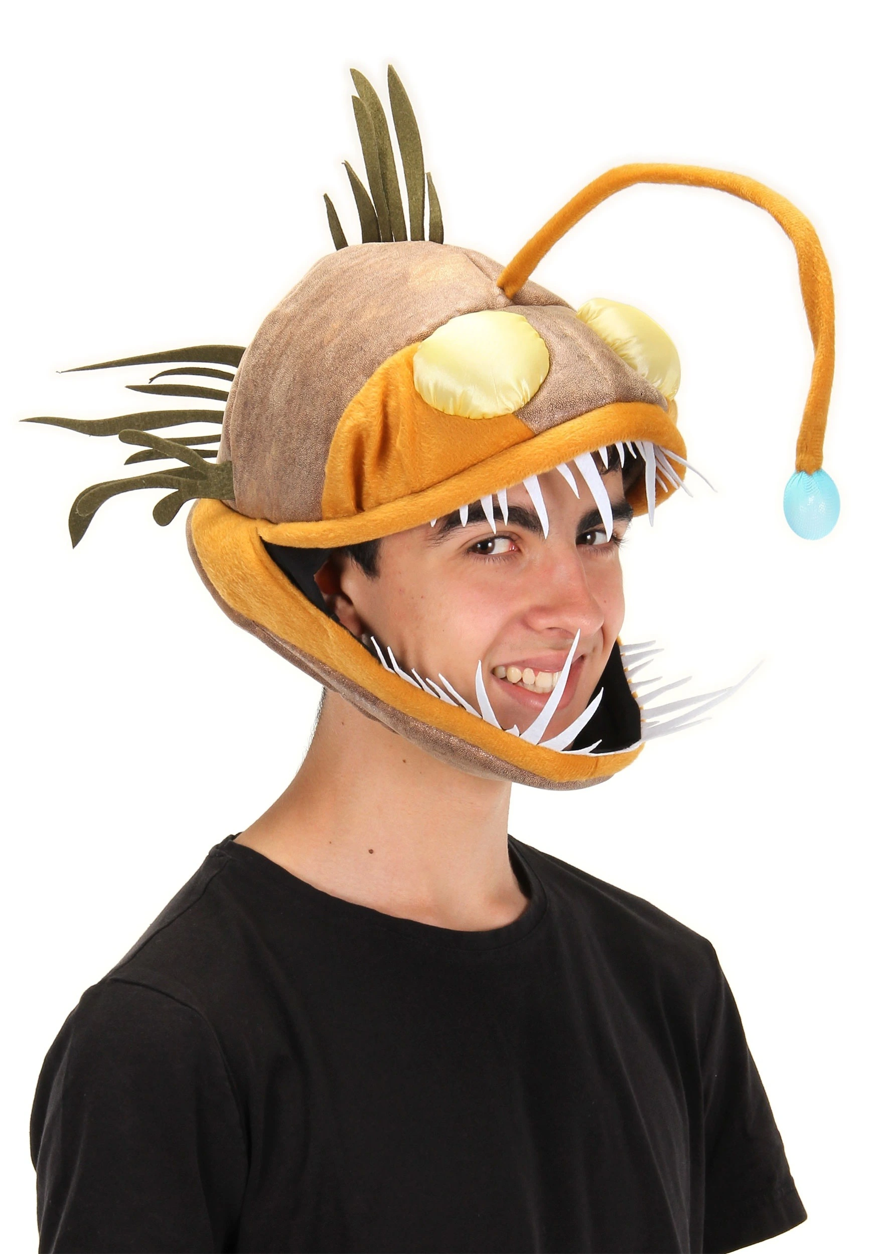 Light-Up Angler Fish Jawesome Costume Hat For Adults 3 Light-Up Angler Fish Jawesome Costume Hat For Adults