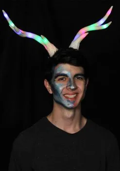 Multicolor Light-Up Deer Antlers LumenHorns -Halloween Costumes Outlet Store light up deer antlers multicolor lumenhorns alt 1