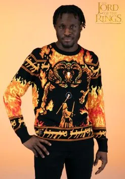 Lord Of The Rings You Shall Not Pass Ugly Sweater For Adults -Halloween Costumes Outlet Store lord of the rings you shall not pass ugly sweater 2 0