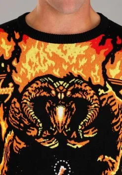 Lord Of The Rings You Shall Not Pass Ugly Sweater For Adults -Halloween Costumes Outlet Store lord of the rings you shall not pass ugly sweater alt 7