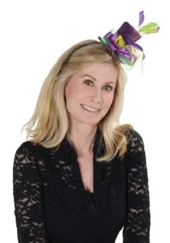Mardi Gras Top Hat Headband For Adults -Halloween Costumes Outlet Store mardi gras top hat alt 1