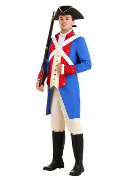 Men's Blue American Revolution Soldier Costume -Halloween Costumes Outlet Store mens american revolution soldier costume alt 1