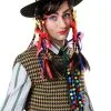 Men's Chameleon Pop Star Hat W/ Wig -Halloween Costumes Outlet Store mens chameleon popstar hat w wig