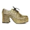 Gold Glitter Platform Shoes For Men -Halloween Costumes Outlet Store mens gold glitter platform shoes