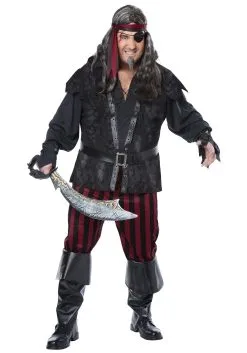 Ruthless Rogue Pirate Plus Size Costume For Men