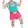 Men's Plus Size Work It Out 80's Costume