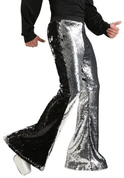 Men's Reversible Sequin Disco Pants -Halloween Costumes Outlet Store mens reversible sequin disco pants alt2