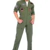 Mens Top Gun Flight Suit Costume