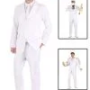 Men's White Suit Costume