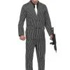 Men's Wide Pin Stripe Gangster Costume -Halloween Costumes Outlet Store mens wide pin stripe gangster costume