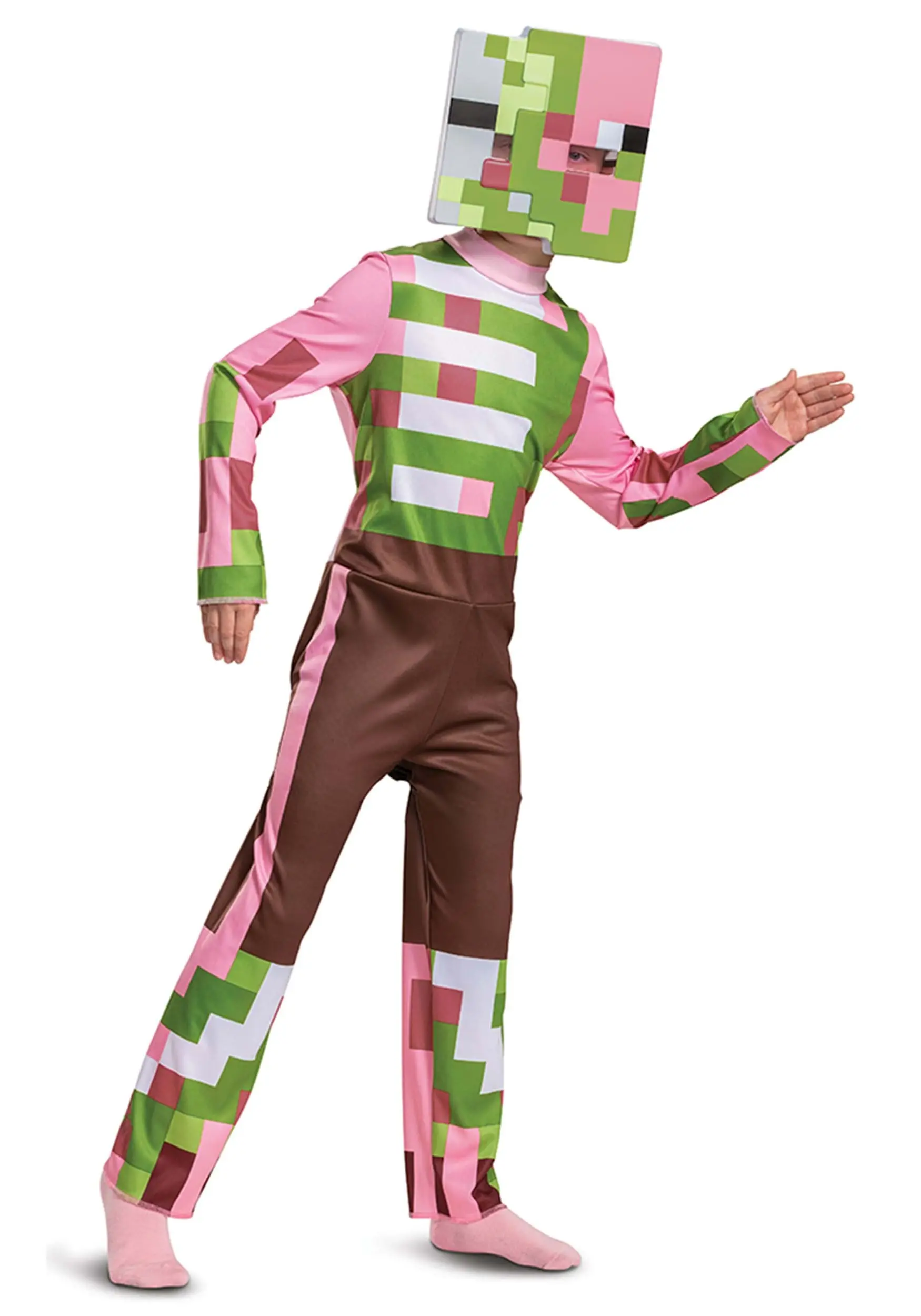 Kids Minecraft Zombie Pigman Classic Costume 3 Kids Minecraft Zombie Pigman Classic Costume