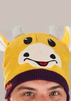 Jay & Silent Bob Yellow Mooby Pom Winter Hat -Halloween Costumes Outlet Store mooby pom winter hat alt 1