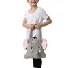Plush Elephant Moving Ears Trick Or Treat Bag -Halloween Costumes Outlet Store moving ears elephant plush trick or treat bag