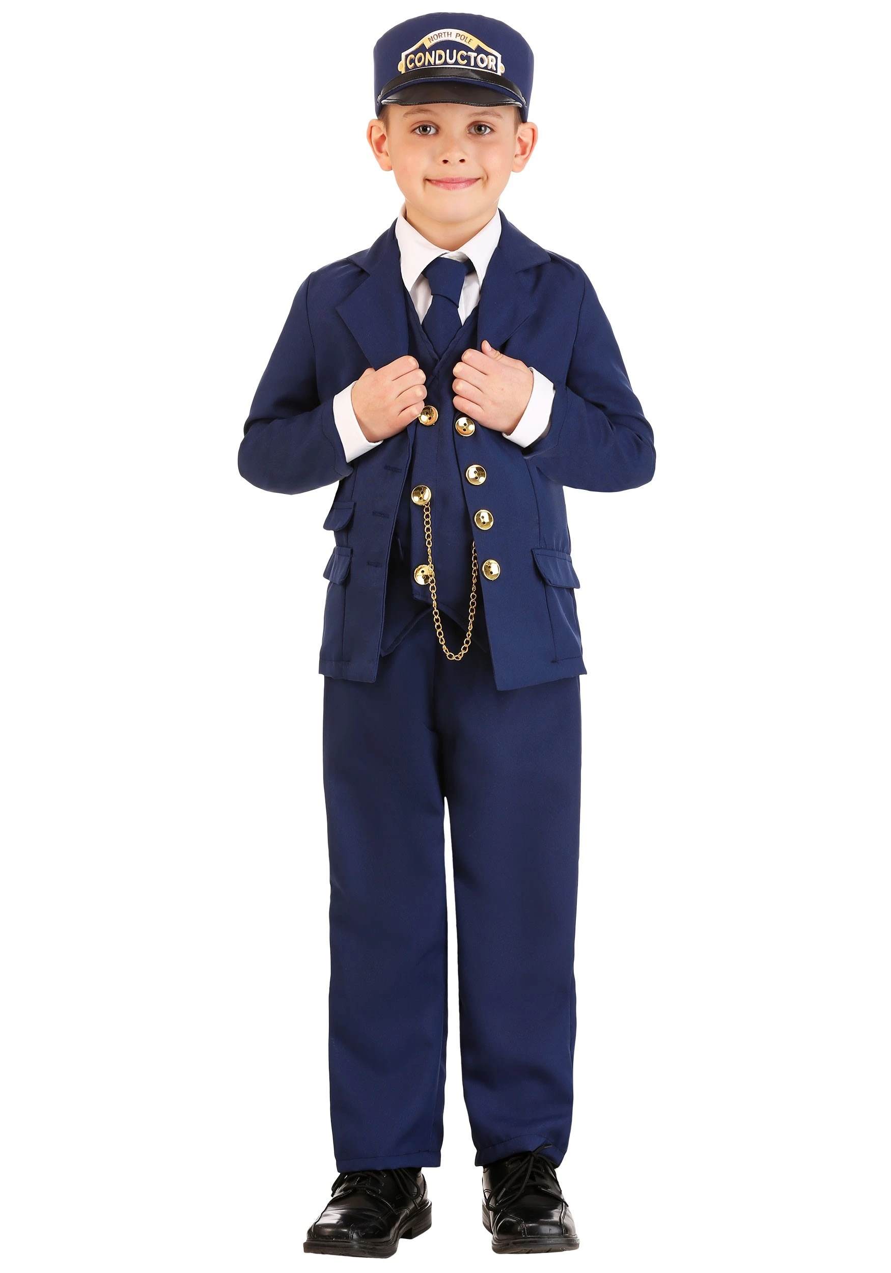 North Pole Train Conductor Costume For Boys 3 North Pole Train Conductor Costume For Boys
