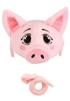 Soft Pig Headband & Tail Accessory Kit -Halloween Costumes Outlet Store pig soft headband tail kit alt 4
