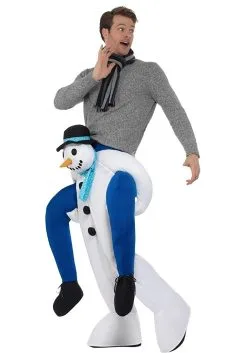 Snowman Piggyback Costume -Halloween Costumes Outlet Store piggyback snowman costume alt 1