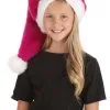 Plush Pink Santa Hat