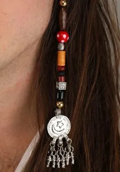 Pirate Beaded Braid Set Accessory -Halloween Costumes Outlet Store pirate beaded braid alt 4