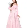 Plus Size Deluxe Pink Witch Dress Costume