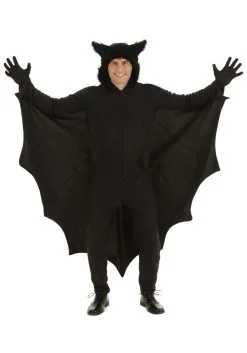 Plus Size Adult Fleece Bat Costume -Halloween Costumes Outlet Store plus fleece bat costume 1