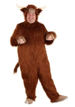 Adult Plus Size Highland Cow Costume