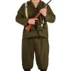 Plus Size Men's Deluxe WW2 Soldier Costume