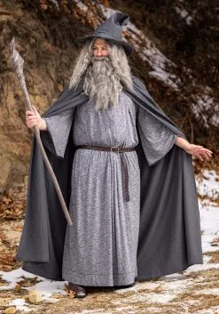 Plus Size Gandalf Lord Of The Rings Men's Costume -Halloween Costumes Outlet Store plus size gandalf lord of the rings costume alt 4