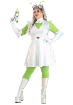 Plus Size Outer Space Alien Costume For Women