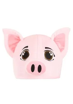 Plush Hat Of A Pig -Halloween Costumes Outlet Store plush pig hat alt 3