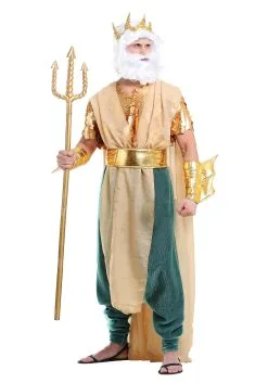 Men's Poseidon Plus Size Costume -Halloween Costumes Outlet Store poseidon plus size mens costume 1