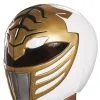 Adult Power Rangers White Ranger Helmet 2 Adult Power Rangers White Ranger Helmet -Halloween Costumes Outlet Store power rangers adult white ranger helmet