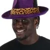 Purple Pimp Hat Costume Accessory -Halloween Costumes Outlet Store purple pimp hat