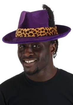 Purple Pimp Hat Costume Accessory -Halloween Costumes Outlet Store purple pimp hat alt 1