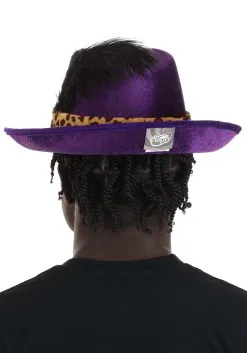 Purple Pimp Hat Costume Accessory -Halloween Costumes Outlet Store purple pimp hat alt 2