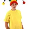 Plush Wacky Rainbow Jester Costume Hat -Halloween Costumes Outlet Store rainbow wacky jester plush hat