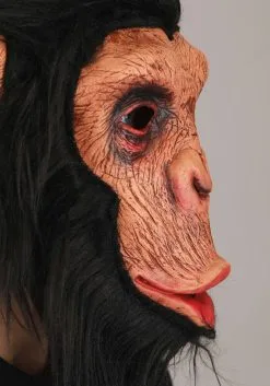 Realistic Chimpanzee Costume Mask For Adults -Halloween Costumes Outlet Store realistic chimpanzee costume mask alt 3