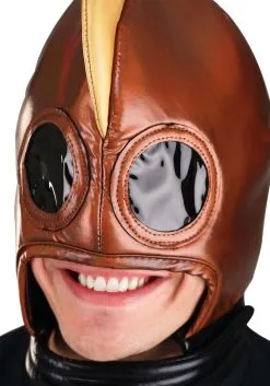Retro Robot Bronze Costume Helmet -Halloween Costumes Outlet Store retro robot helmet alt 1 upd