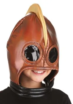 Retro Robot Bronze Costume Helmet -Halloween Costumes Outlet Store retro robot helmet alt 3 upd