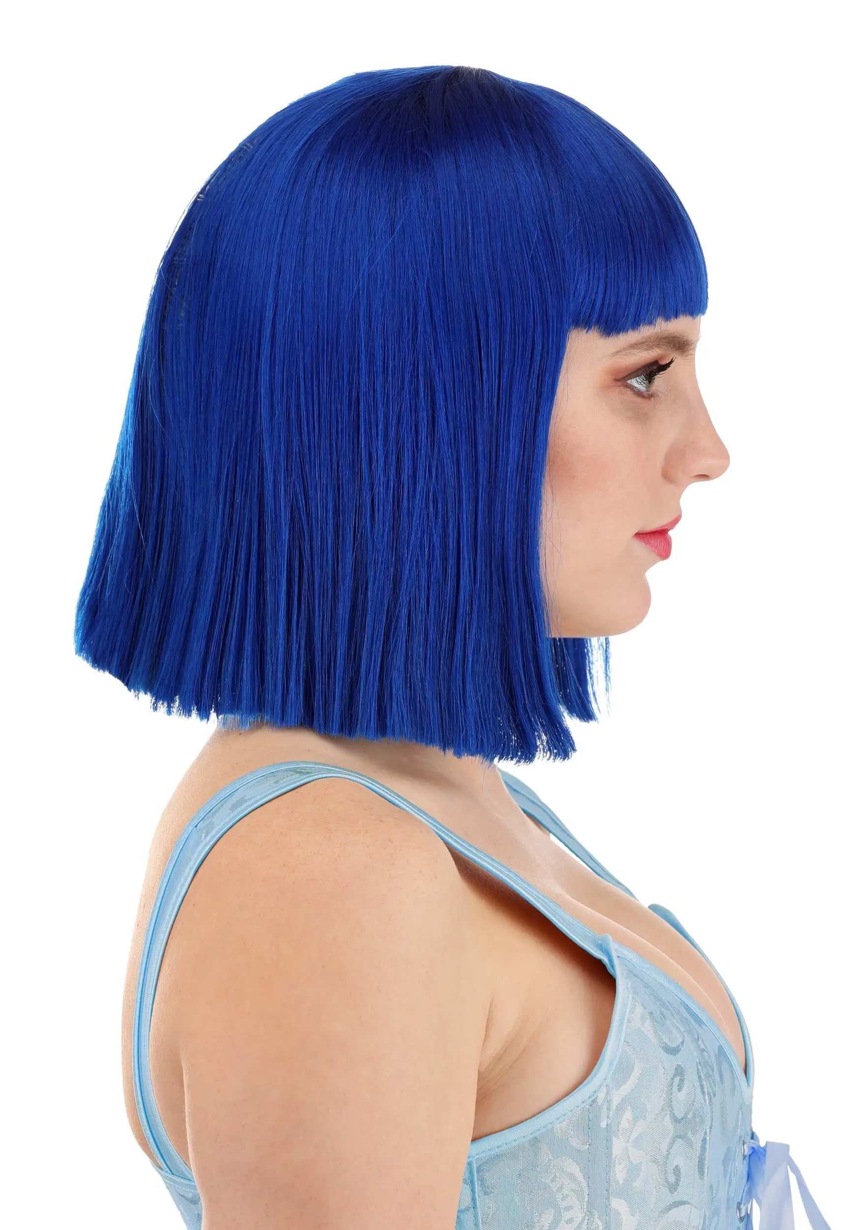 Royal Blue Bob Wig Accessory 4 Royal Blue Bob Wig Accessory - Image 2