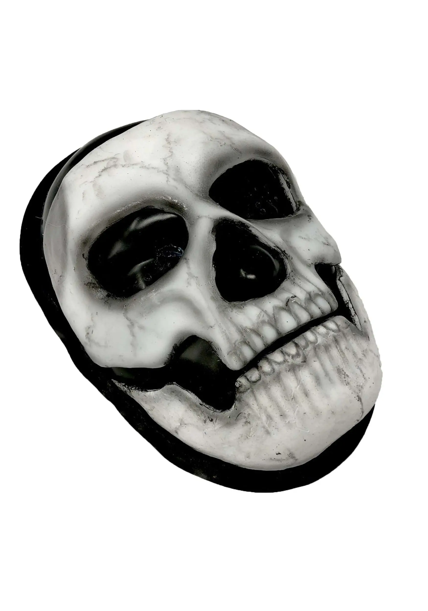 Self-Adhering Skeleton Costume Mask With Separate Jaw Piece 7 Self-Adhering Skeleton Costume Mask With Separate Jaw Piece - Image 5