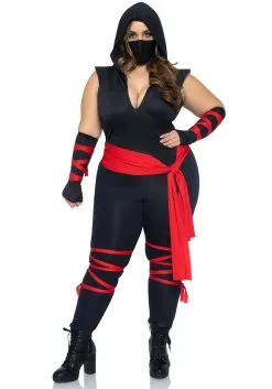 Deadly Ninja Women's Sexy Plus Size Costume