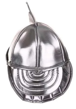 Silver Knight Soft Costume Helmet Accessory -Halloween Costumes Outlet Store silver knight plush helmet alt 4