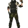 Boys Skull Military Man Costume