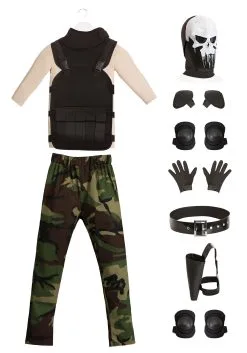 Boys Skull Military Man Costume -Halloween Costumes Outlet Store skull military man boys costume 9