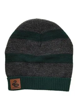 Slytherin Heathered Knit Warm Beanie -Halloween Costumes Outlet Store slytherin heathered knit beanie alt 2