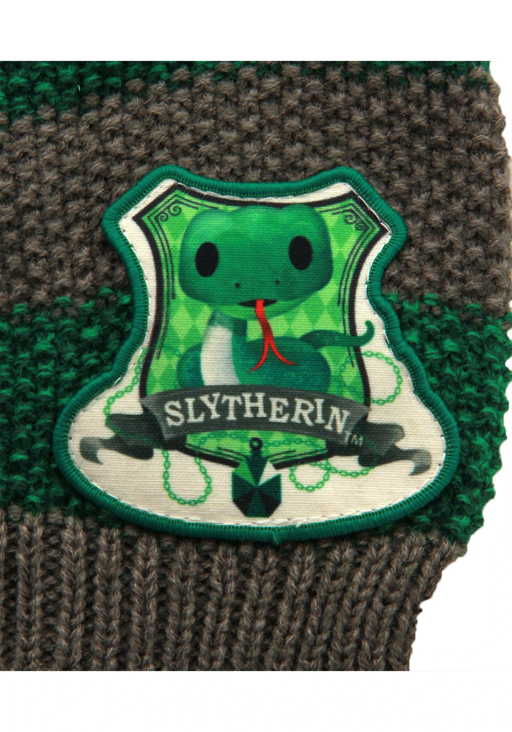 Slytherin | Toddler Knit Beanie 6 Slytherin | Toddler Knit Beanie - Image 4