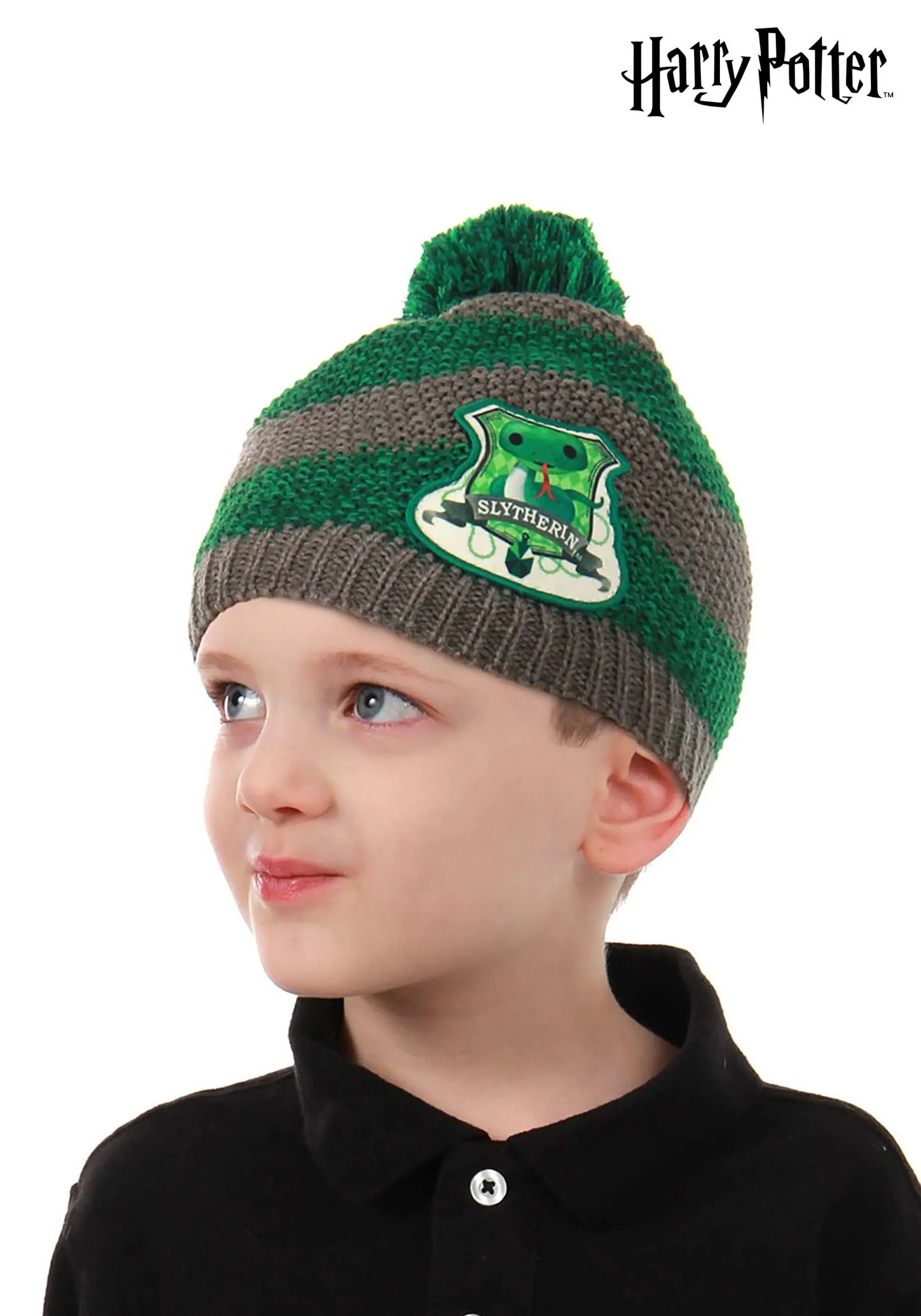 Slytherin | Toddler Knit Beanie 3 Slytherin | Toddler Knit Beanie